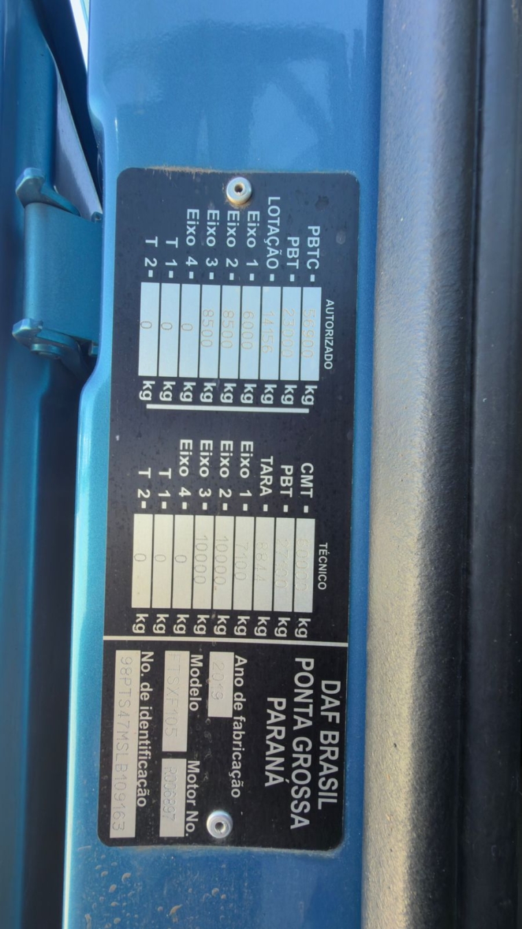 daf xf fts 460 6x2 diesel 2p automatico 20205