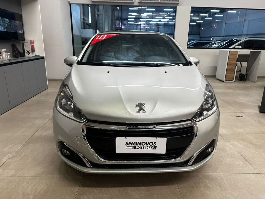 peugeot 208 1.2 allure 12v flex 4p man 17/18 seminovo1