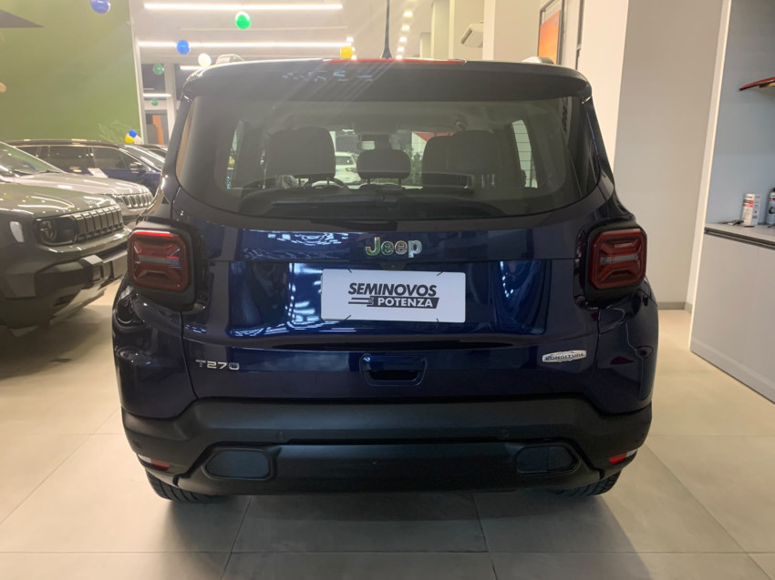 jeep renegade jipe automatico modelo longitude turbo t270 motor 1.3 super novo azul jazz revisado4