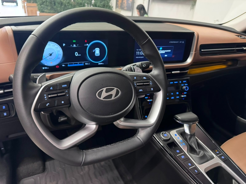 creta turbo platinum hyundai automatico com teto solar baixa km muito novo revisado10