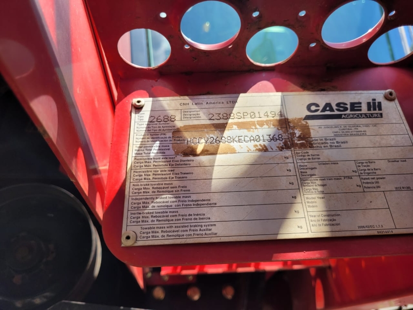 case colheitadeira 2688 - diesel 1p automatico 2014