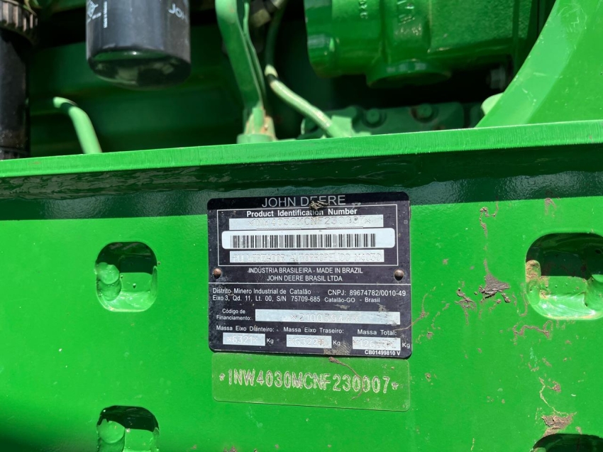john deere pulverizador m4030 4030 (36m) diesel 1p automatico 20224