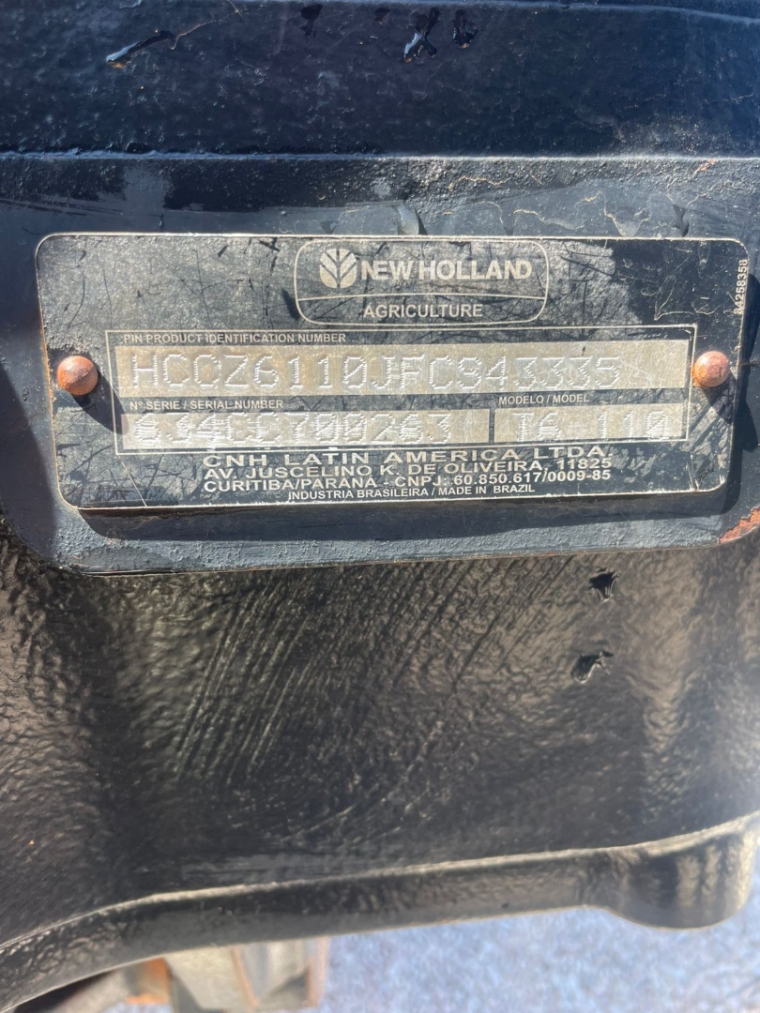 new holland trator t6 110 - diesel 1p manual 2015