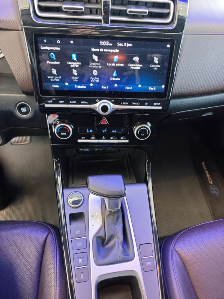 hyundai creta 1.0 tgdi flex platinum automatico 1.3 4p semiautomatico 20228