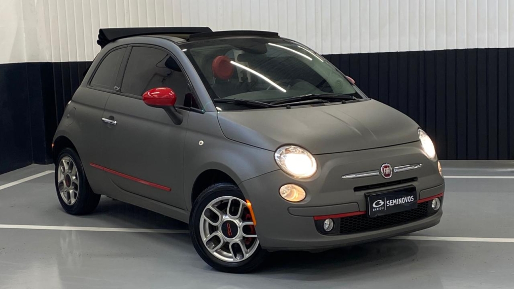 fiat 500 1.4 cabrio 8v flex 2p automatizado automatico 2014
