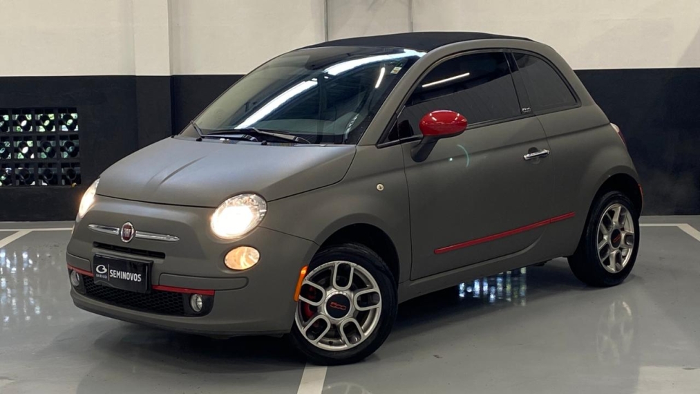 fiat 500 1.4 cabrio 8v flex 2p automatizado automatico 2014