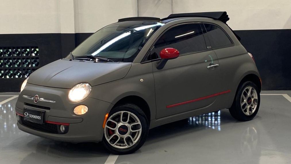 fiat 500 1.4 cabrio 8v flex 2p automatizado automatico 2014