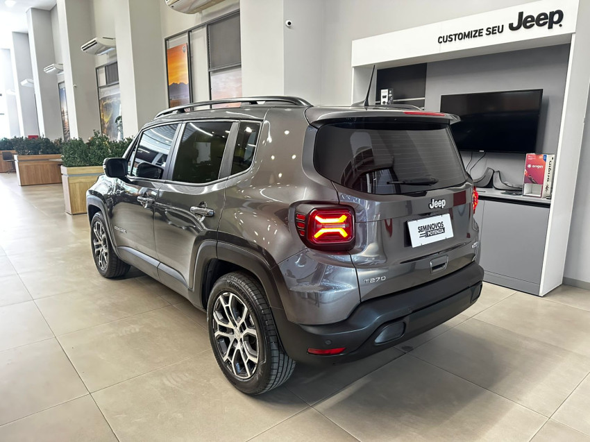 jeep renegade 1.3 t270 turbo flex longitude at6 24/24 seminovo5