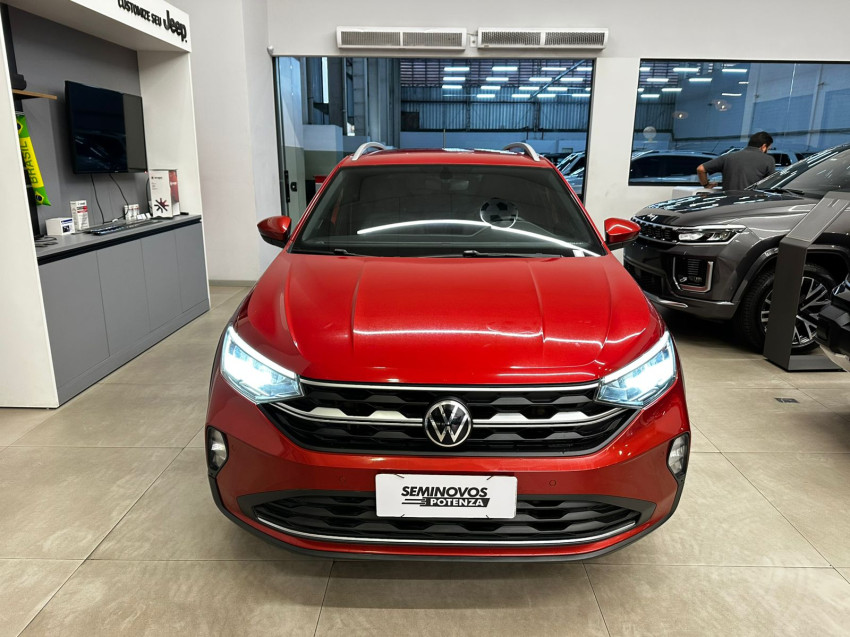 volkswagen nivus highline turbo 200 tsi revisado vermelho metalico automatico super novo10