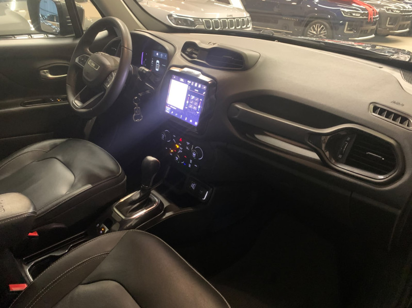 jeep renegade jipe automatico modelo longitude turbo t270 motor 1.3 super novo azul jazz revisado7