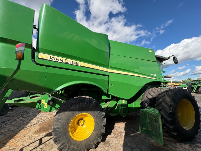 colheitadeira john deere s660, ano 2015, plataforma draper 30 pes10
