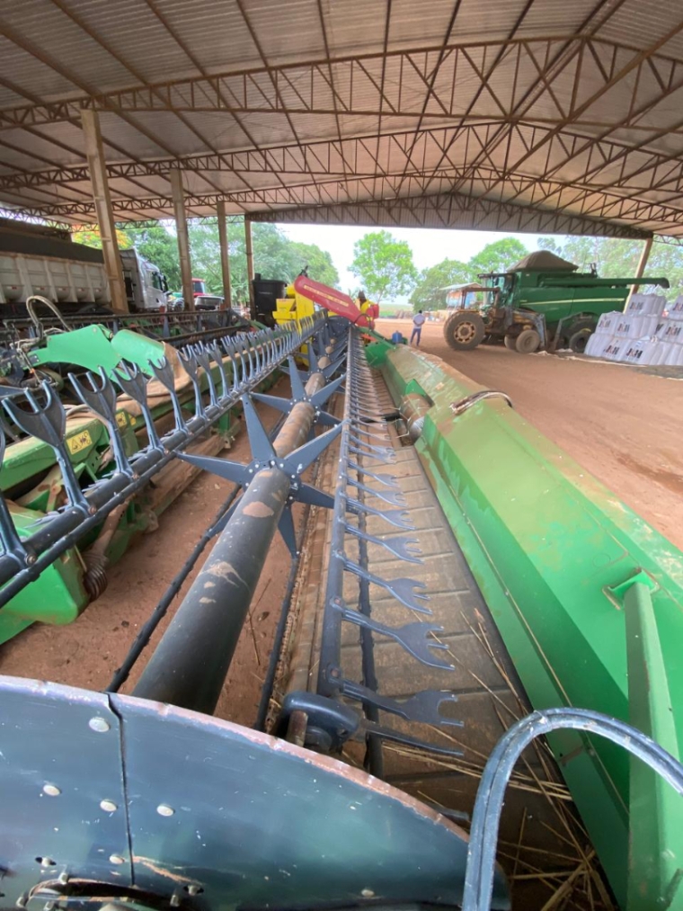 colheitadeira john deere s660, ano 2015, plataforma draper 30 pes15