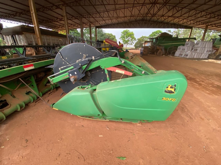 colheitadeira john deere s660, ano 2015, plataforma draper 30 pes14