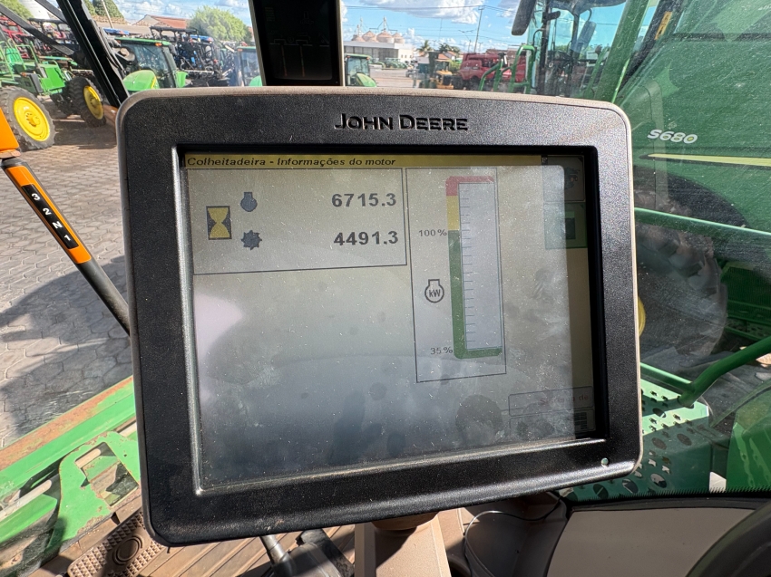colheitadeira john deere s660, ano 2015, plataforma draper 30 pes13