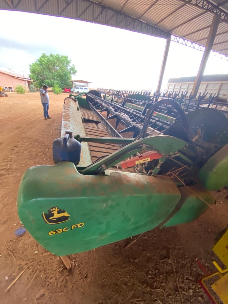 colheitadeira john deere s660, ano 2015, plataforma draper 30 pes19