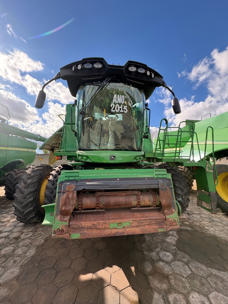 colheitadeira john deere s660, ano 2015, plataforma draper 30 pes1