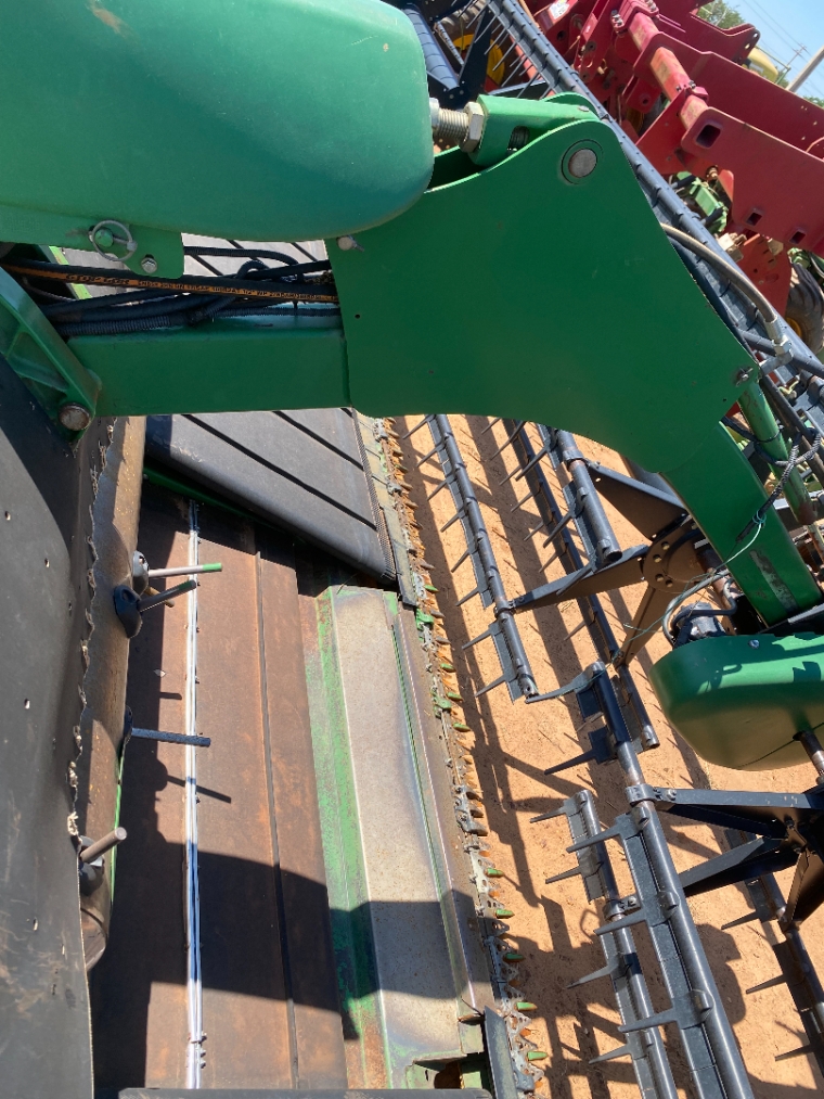 colheitadeira john deere s680, ano 2014, com plataforma draper 40 pes6