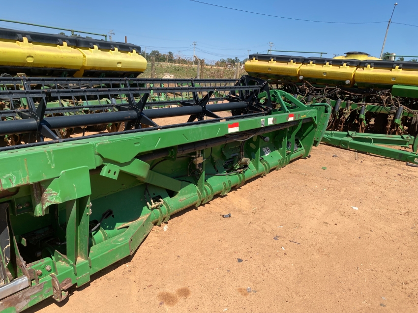 colheitadeira john deere s680, ano 2014, com plataforma draper 40 pes8