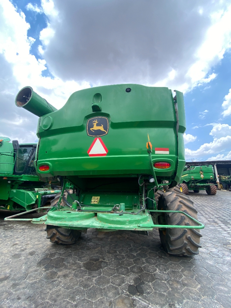 colheitadeira john deere s680, ano 2014, plataforma draper 40 pes1