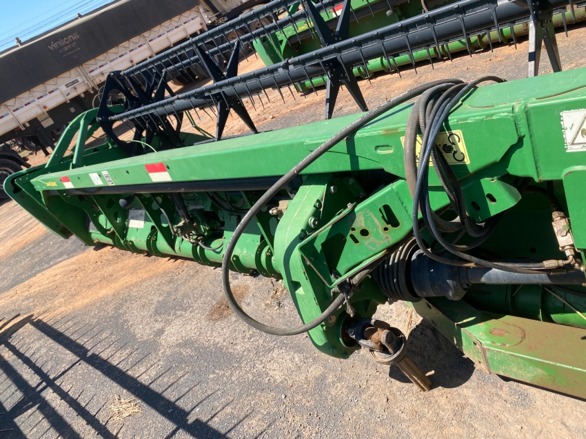 colheitadeira john deere s680, ano 2014, plataforma draper 40 pes8