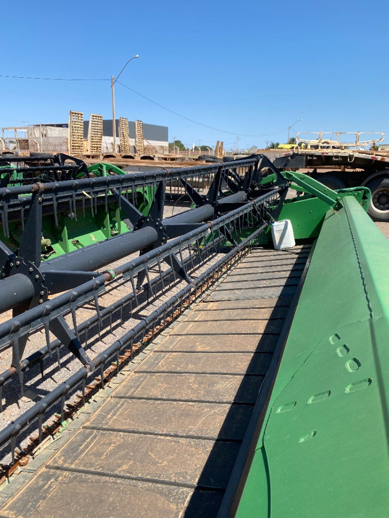 colheitadeira john deere s680, ano 2014, plataforma draper 40 pes9