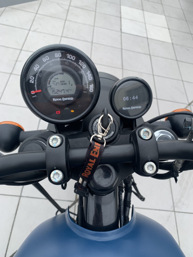 royal enfield hunter 350 350cc rebel blue gasolina manual 20244