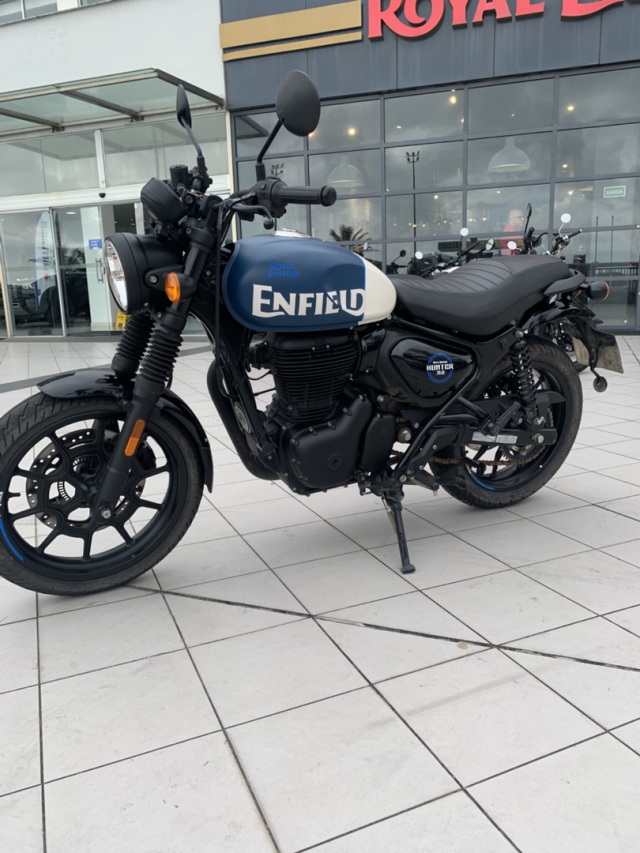 royal enfield hunter 350 350cc rebel blue gasolina manual 20241
