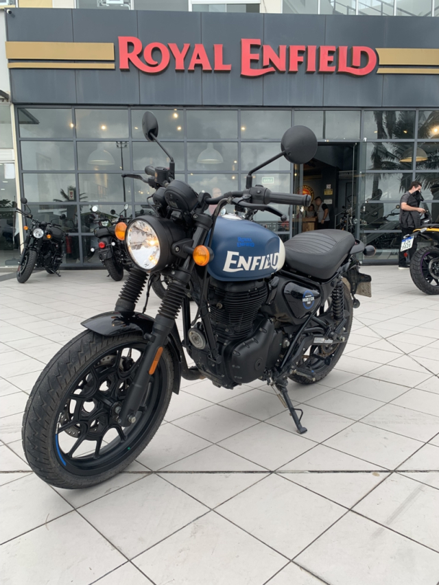 royal enfield hunter 350 350cc rebel blue gasolina manual 2024