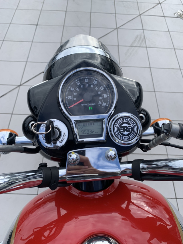 royal enfield classic 350 350cc chrome red gasolina manual 20247