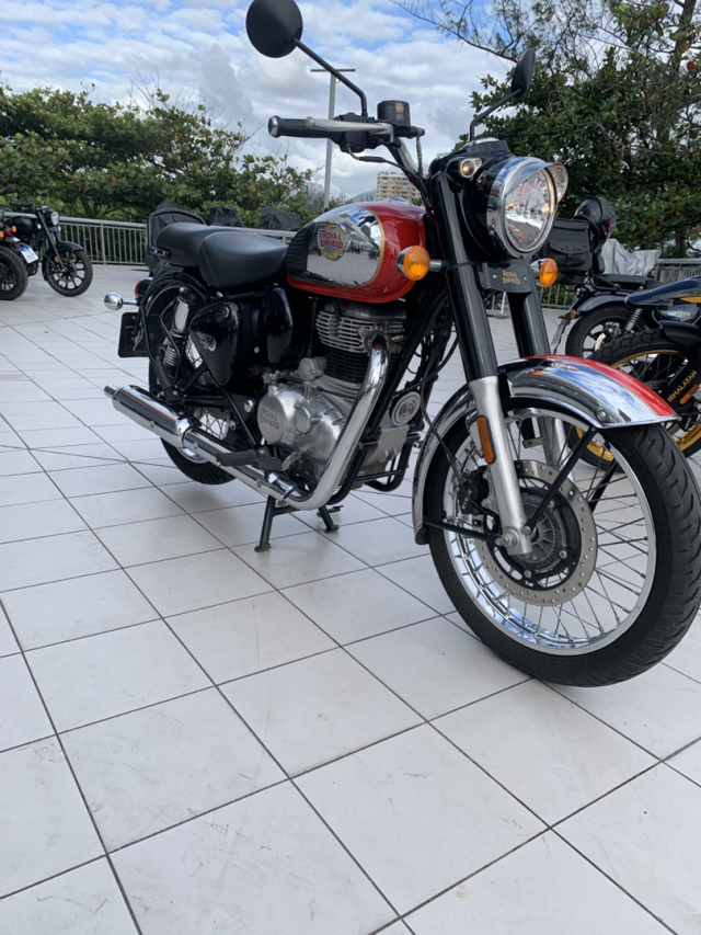 royal enfield classic 350 350cc chrome red gasolina manual 20243