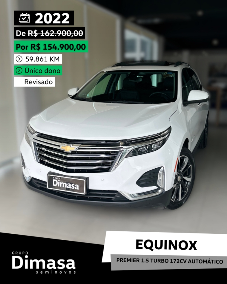 equinox premier 1.5 turbo 172cv automatico 2022