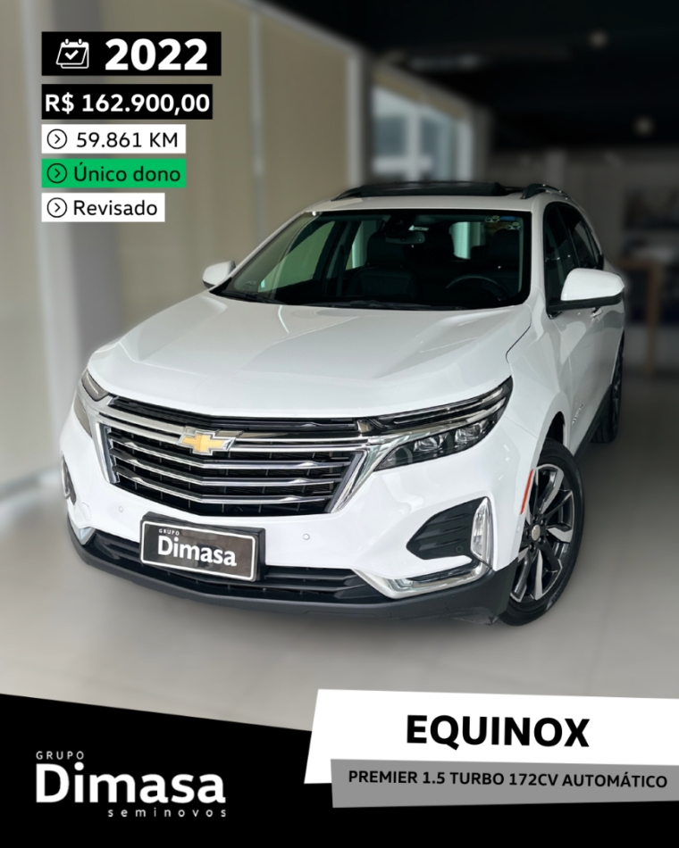 equinox premier 1.5 turbo 172cv automatico 2022