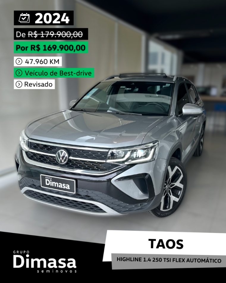 taos highline 1.4 250 tsi flex automatico 2024