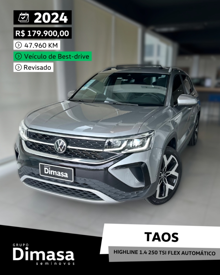 taos highline 1.4 250 tsi flex automatico 2024
