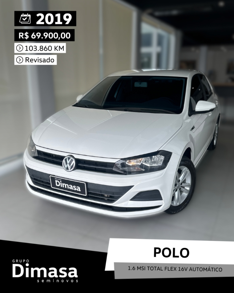 polo 1.6 msi total flex 16v automatico 2019