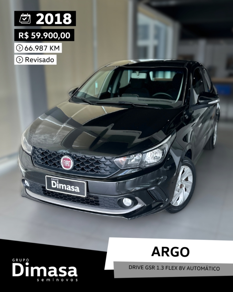 argo drive gsr 1.3 flex 8v automatico 2018