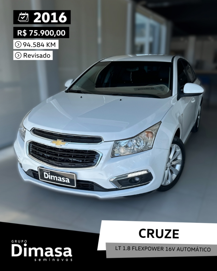 cruze lt 1.8 flexpower 16v automatico 2016