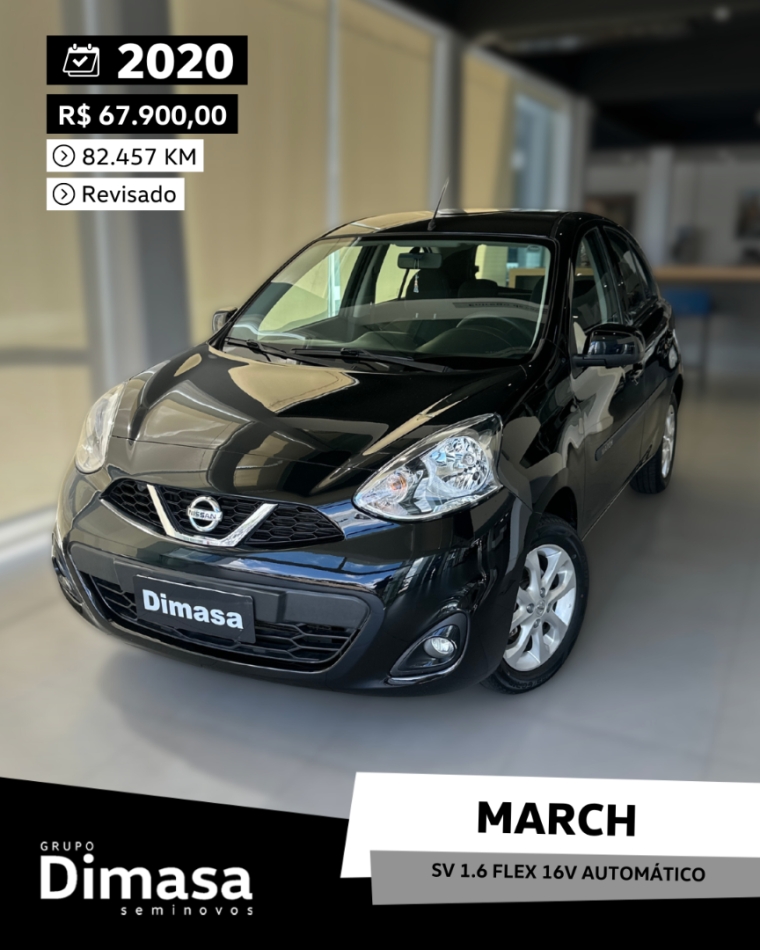 march sv 1.6 flex 16v automatico 2020