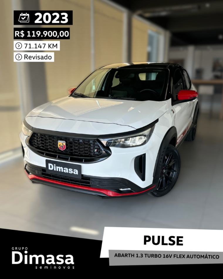 pulse abarth 1.3 turbo 16v flex automatico 2023