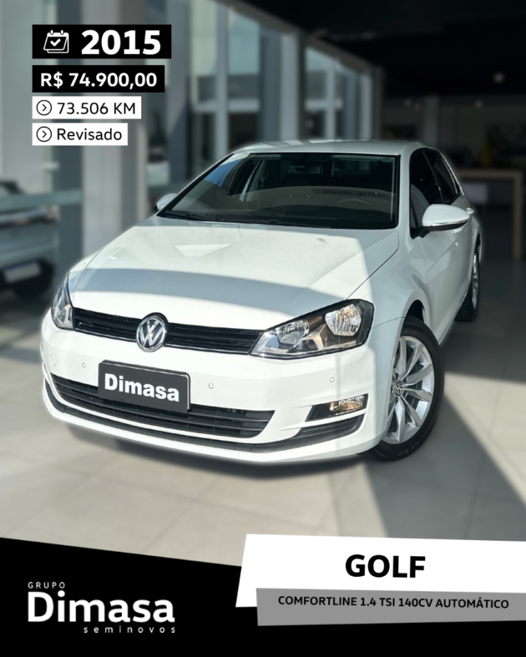 golf comfortline 1.4 tsi 140cv automatico 2015