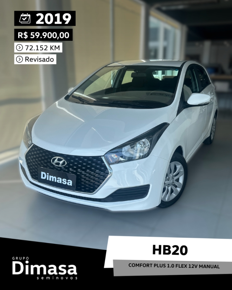 hb20 comfort plus 1.0 flex 12v manual 2019
