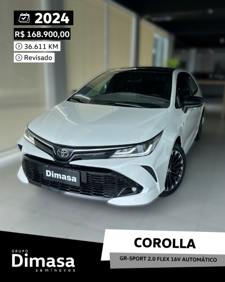 corolla gr-sport 2.0 flex 16v automatico 2024