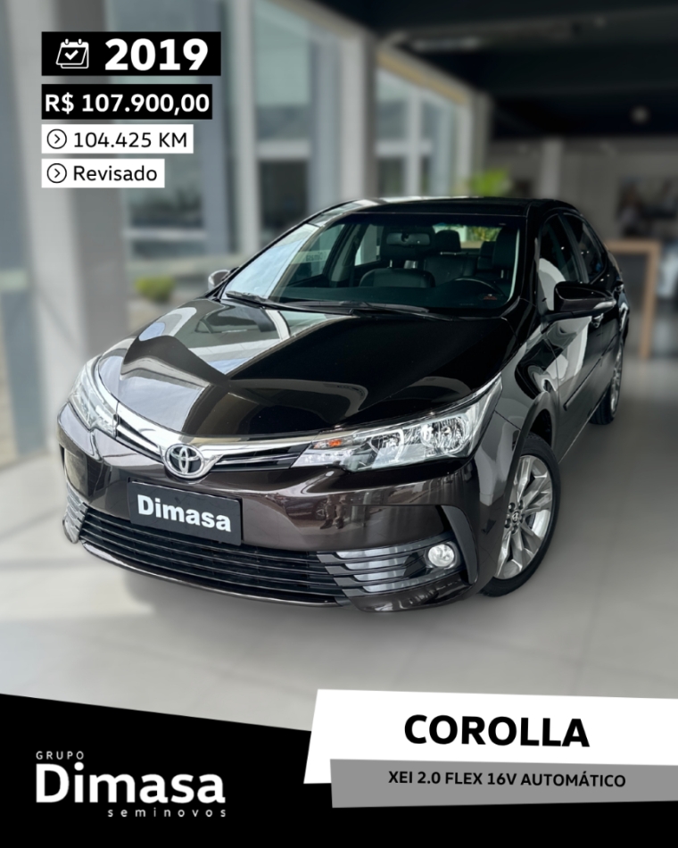 corolla xei 2.0 flex 16v automatico 2019