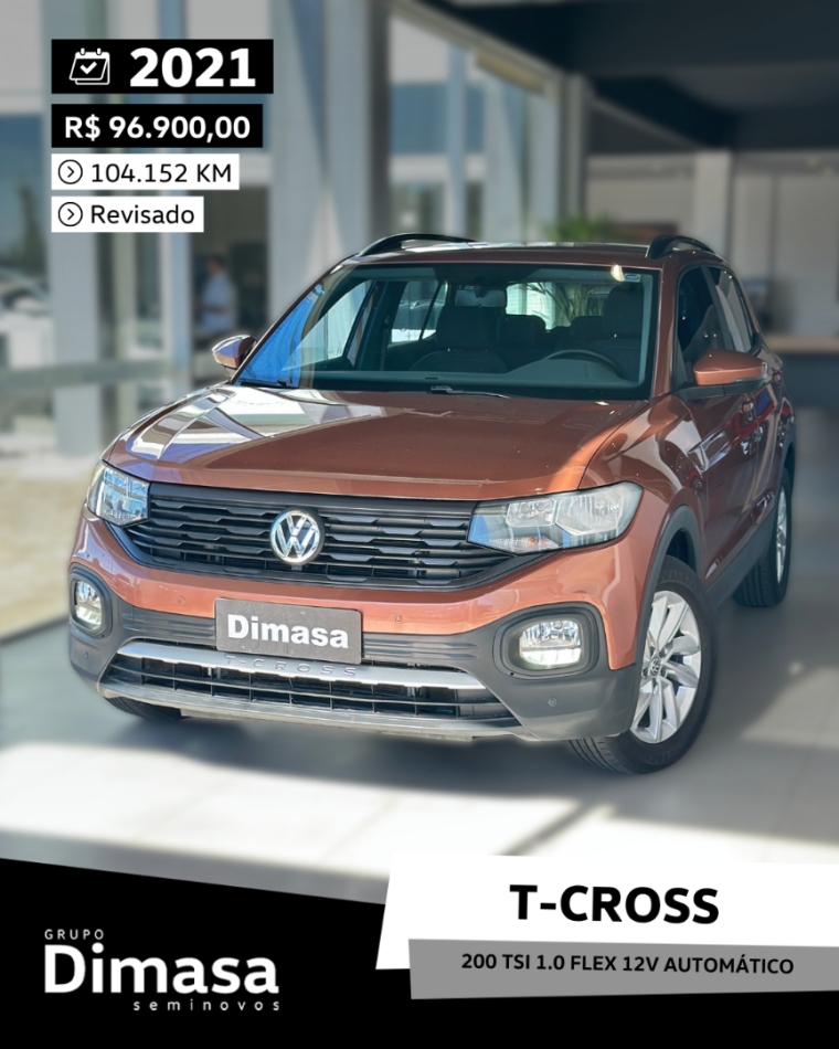 t-cross 200 tsi 1.0 flex 12v automatico 2021