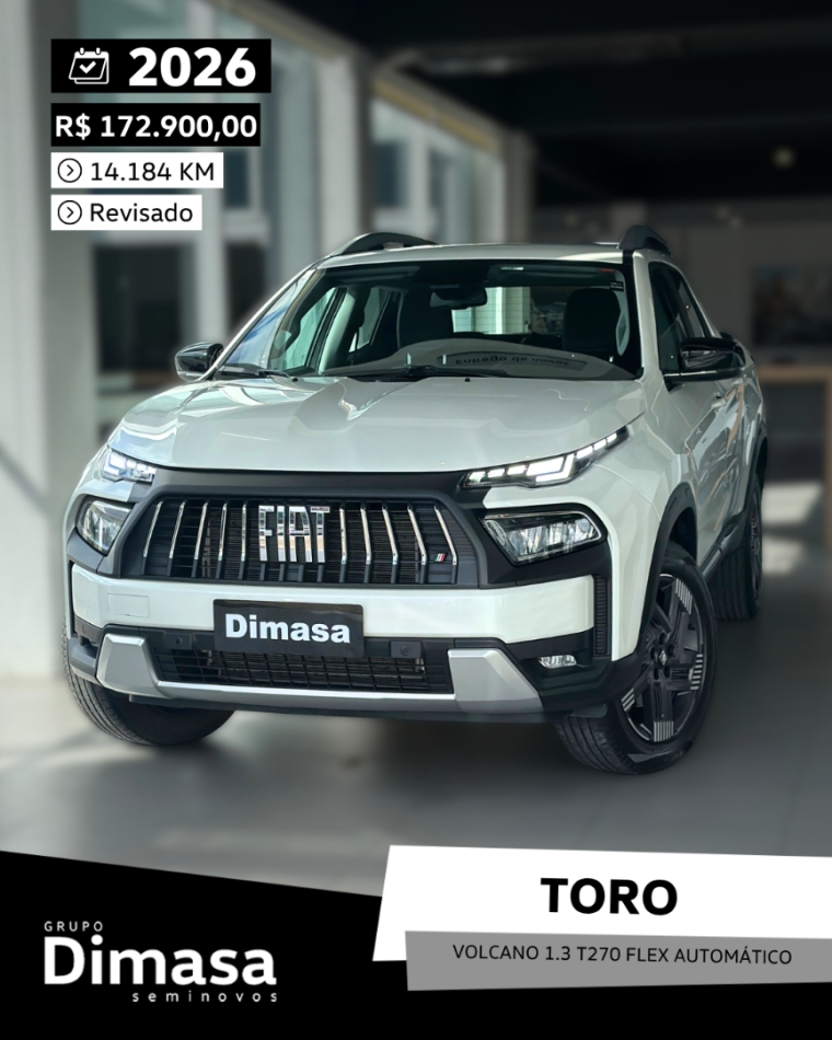 toro volcano 1.3 t270 flex automatico 2026