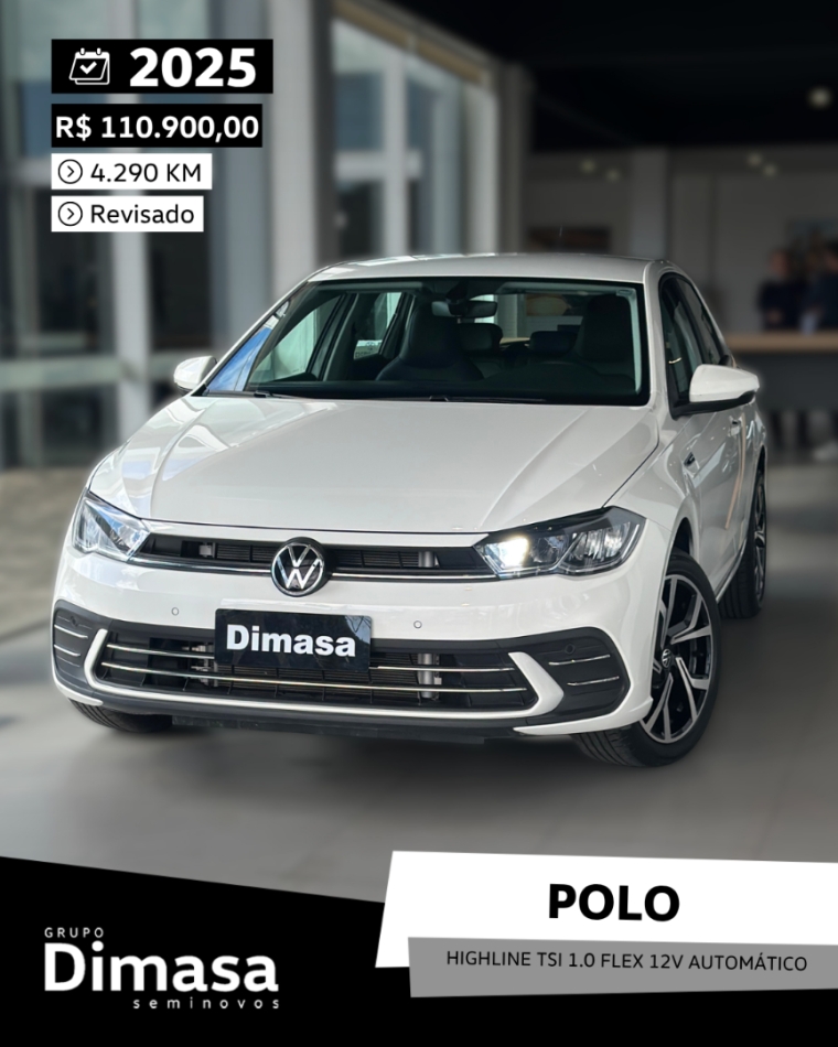 polo highline tsi 1.0 flex 12v automatico 2025