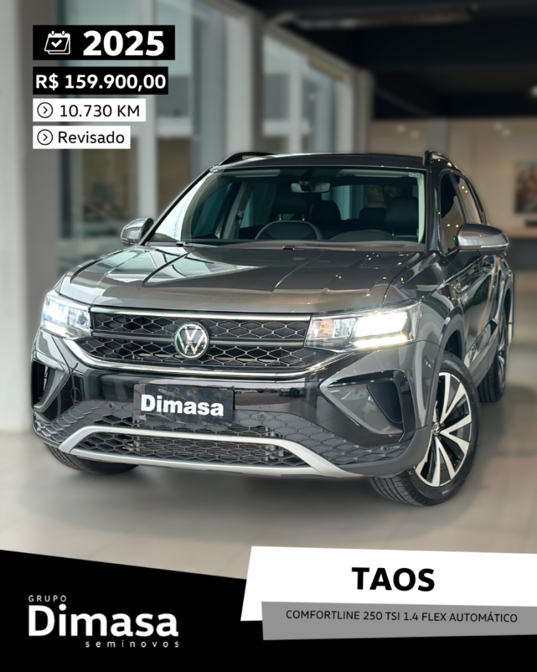 taos comfortline 250 tsi 1.4 flex automatico 2025