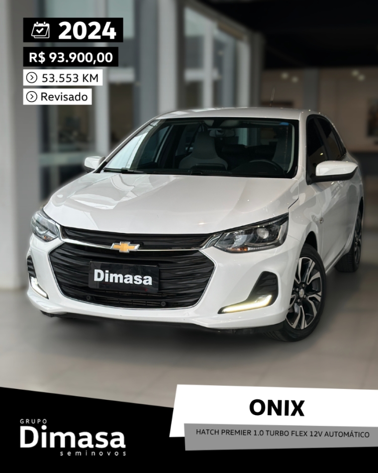 onix hatch premier 1.0 turbo flex 12v automatico 2024