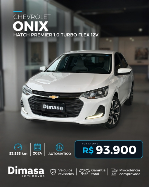 CHEVROLET ONIX HATCH PREMIER 1.0 TURBO FLEX 12V 2024