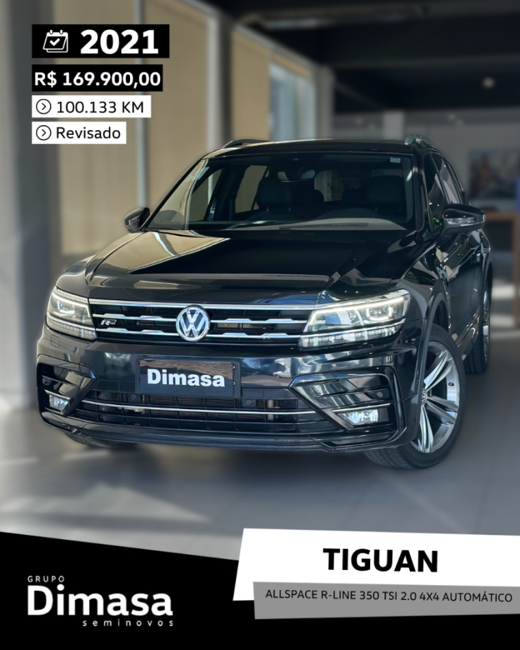 tiguan allspace r-line 350 tsi 2.0 4x4 automatico 2021